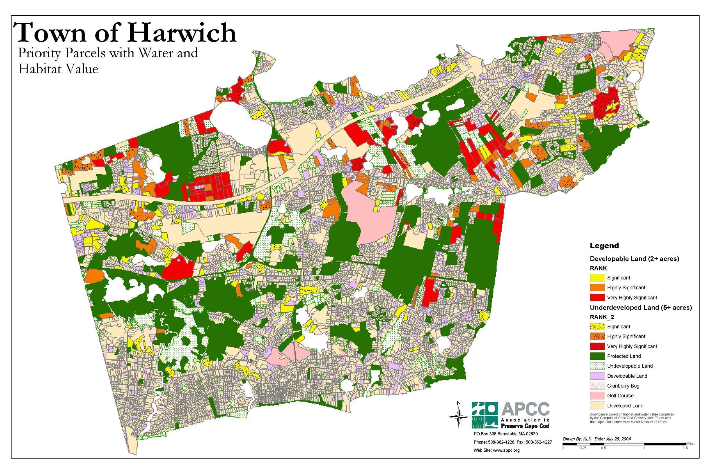 Map Of Harwich Cape Cod